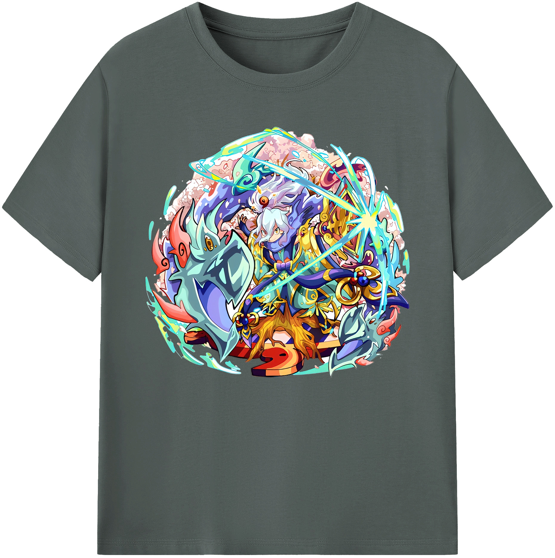 （画像用） 妖怪ウォッチ Yo-kai Watch 綿100％ メンズ半袖Tシャツ｜肌触りやわらか＆通気性